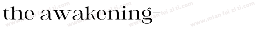 the awakening字体转换